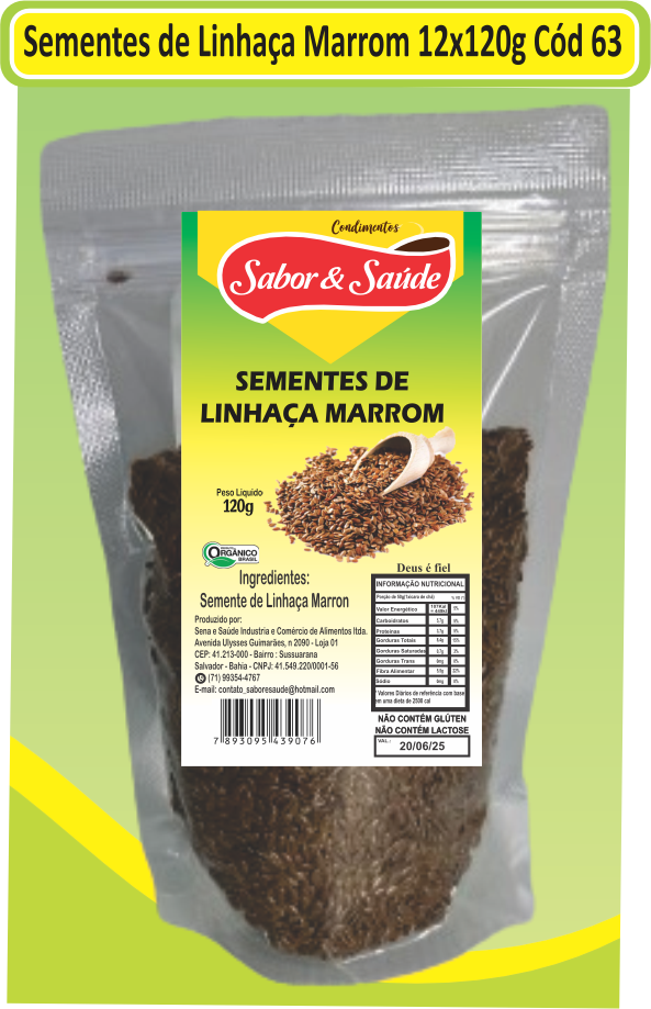 Sementes de Linhaça Marrom